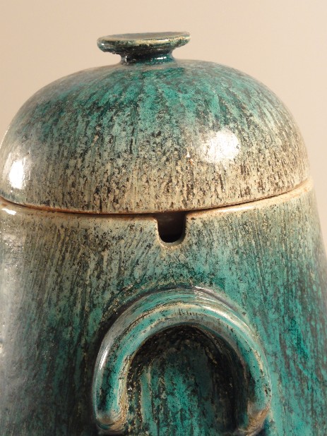 swiss ceramics hugo kohler biel keramik topf türkis rumtopf 1960