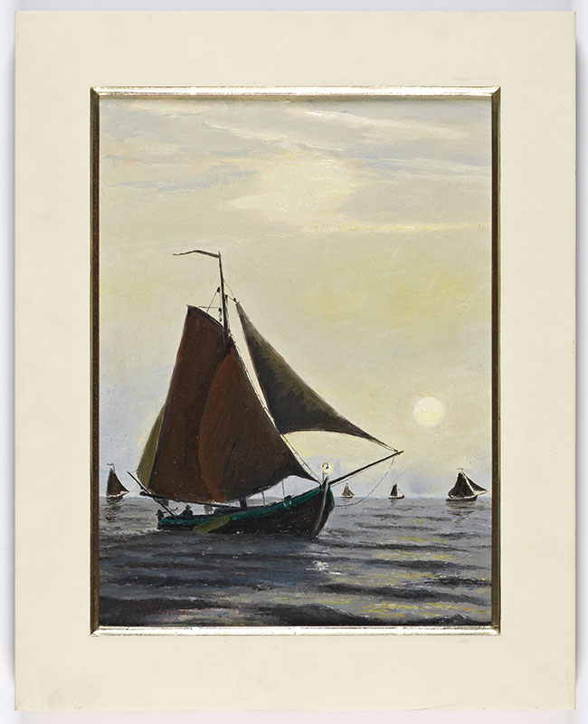 segelschiff holländischer Maler Ölgemälde 