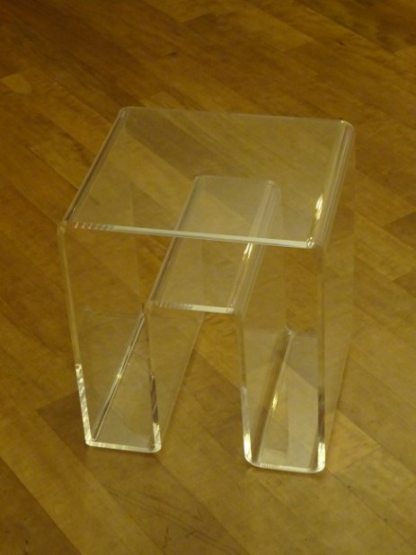 acrylglas beistelltisch würfel 40x35x30 