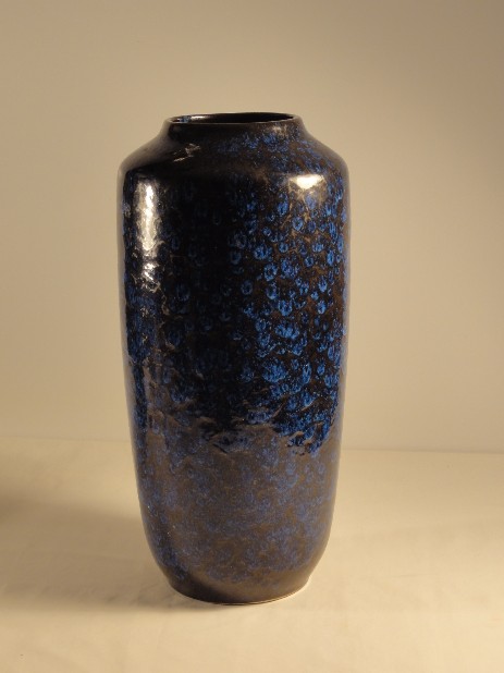 germany grosse scheurich bodenvase in blau 1960