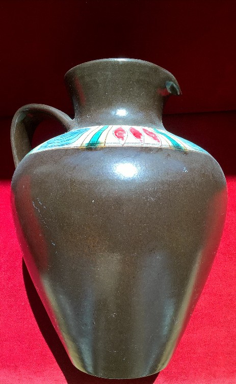 hugo kohler biel keramik swiss design henkelvase 1955
