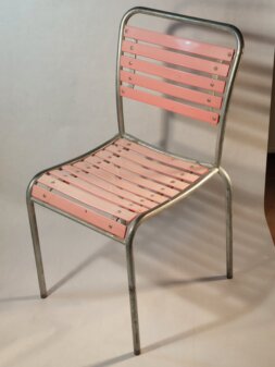 Gartenstuhl ca 1950 Kunststofflatten ev Max Ernst Häfely