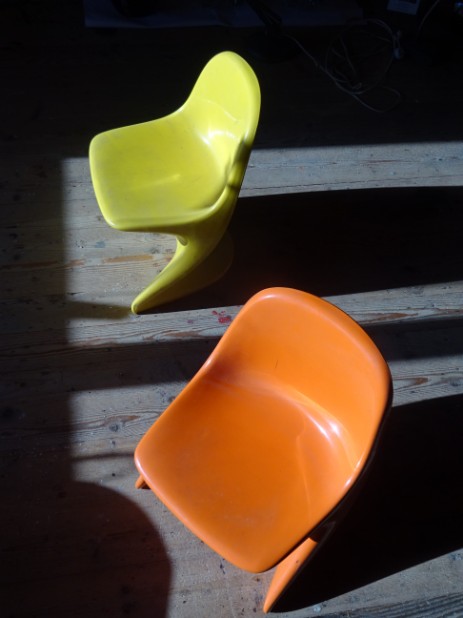 Casalino Junior Kinderstühle orange gelb weiss original