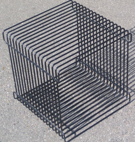 panton wire cube schwarz chrom 1970